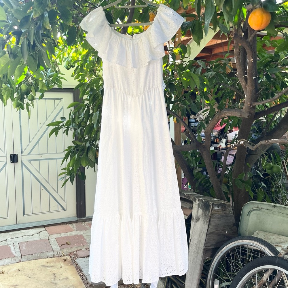 Vintage cotton eyeletXS✨🤍GORGEOUS long dress🤍✨